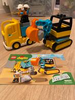 Duplo 10931 truck en takel, Ophalen of Verzenden, Zo goed als nieuw, Duplo