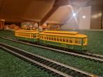 Mecano Vintage Treinset Groen/Geel, Hobby en Vrije tijd, Modeltreinen | H0, Gelijkstroom, Ophalen of Verzenden, Analoog, Gebruikt