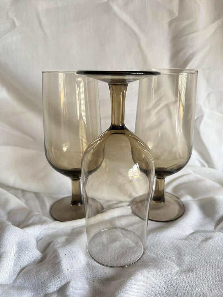 3 vintage Luminarc France bierglazen, Verzamelen, Glas en Borrelglaasjes, Zo goed als nieuw, Bierglas, Ophalen of Verzenden