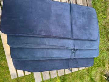 Tuinstoel Kussens - Velvet - 4 stuks beschikbaar voor biedingen