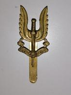 "Who Dares Wins" S.A.S cap badge, Ophalen of Verzenden, Luchtmacht, Engeland, Embleem of Badge