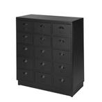 SHOWROOM LAATSTE  IJzer Refurbished Ladekast Vintage Retro, Huis en Inrichting, Kasten | Ladekasten, Info@dehanzeherten.nl, 5 laden of meer