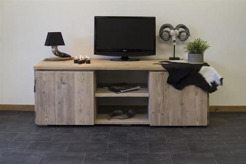 Leuk TV meubel van gebruikt steigerhout, Huis en Inrichting, Kasten | Televisiemeubels, Nieuw, Minder dan 100 cm, 100 tot 150 cm