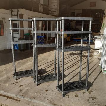 Stellingkast Kunststof zwart 2x beschikbaar voor biedingen