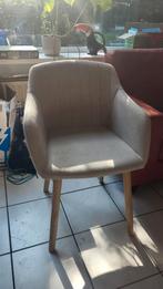 Stoffen stoelen met houten poten, Huis en Inrichting, Stoelen, Ophalen, Hout, Overige kleuren, Scandinavian