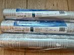 3 rollen papierbehang grijs wit vogelhuisje bloem 53cm 10 m, Ophalen of Verzenden, Grijs