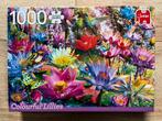 Jumbo bloemen puzzel 1000 stukjes Colourful Lillies, Ophalen of Verzenden, 500 t/m 1500 stukjes, Zo goed als nieuw