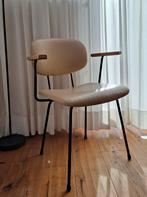 Vintage Wim Rietveld stoel beige, Gispen, model 216, Ophalen, Overige kleuren, Vintage industrieel, Eén