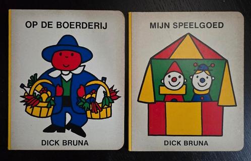 2 vintage Dick Bruna kartonboek Op de boerderij / Speelgoed, Boeken, Kinderboeken | Baby's en Peuters, Ophalen of Verzenden