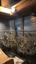 Vintage Luster met Kristallen, Ophalen, Gebruikt, Glas