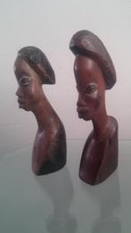 2 bustes van vrouw en man., Ophalen of Verzenden