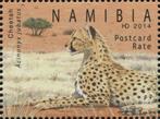 NAMIBIË 7 - Dieren: zoogdieren (panter), Ophalen of Verzenden, Dier of Natuur, Postfris