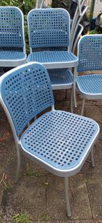 Depadova Silver Chair - Blauw - Stapelbaar, Huis en Inrichting, Stoelen, Ophalen, Gebruikt, Blauw, Modern