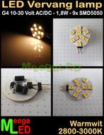 LED G4 vervanglamp spot - Diverse modellen en maten voor 12V, Led-lamp, Minder dan 30 watt, Nieuw, Bipin of Steekvoet