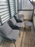 Lounge set 4-delig zwart incl kussens!, Ophalen, Zo goed als nieuw, Bijzettafel