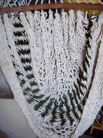 Hangmat/stoel van geknoopt touw en hout 1 persoons, Opvouwbaar, Nieuw, Ophalen of Verzenden, Eenpersoons