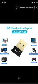 Mini USB Bluetooth 5,1 dongle, adapter, plug en play, nieuw, Computers en Software, USB Sticks, Ophalen of Verzenden, Nieuw