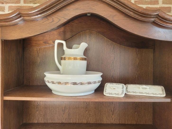 Oude / Antieke waskom incl accessoires, Antiek en Kunst, Antiek | Overige Antiek, Ophalen