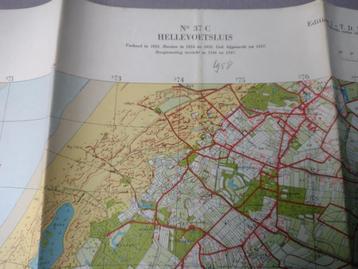 37 C Hellevoetsluis Rookanje Oostdijk Plattegrond 1958 beschikbaar voor biedingen