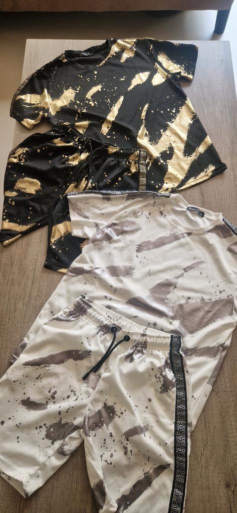 2 zomersets maat 158 164, Kinderen en Baby's, Kinderkleding | Maat 158, Zo goed als nieuw, Jongen, Setje, Ophalen of Verzenden