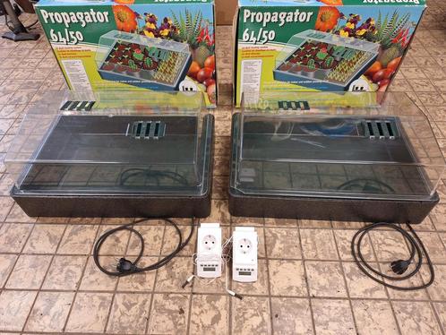 2 kweekbakken: Propagator 64/50 + TFA thermostaat timers, Tuin en Terras, Kweekspullen, Zo goed als nieuw, Ophalen of Verzenden