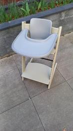 Stokke Tripp Trapp stoel, met tafelblad en babyset, Ophalen, Gebruikt, Meegroeistoel, Stoelverkleiner