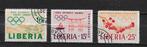 Liberia 1964 olympische spelen, Postzegels en Munten, Verzenden, Overige landen, Gestempeld