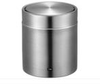 EKO Tafelafvalbak 1.5 liter Stainless steel van 14 voor 9, Met pedaal, -, -, Nieuw