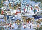 House of Puzzles - Let It Snow - 4x500 stukjes, Ophalen of Verzenden, 500 t/m 1500 stukjes, Nieuw, Legpuzzel