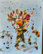 Gena Gennadyj- Bloemen- Handgeschilderd- Uniek, Antiek en Kunst, Ophalen of Verzenden