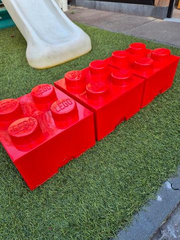 3 grote lego opbergboxen opbergdozen stapeldozen beschikbaar voor biedingen