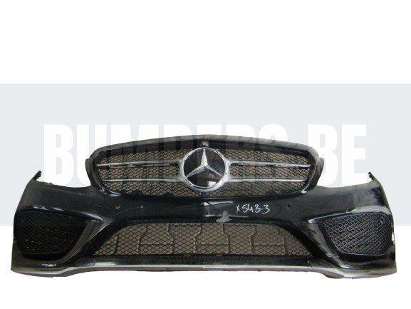 Bumper Mercedes C klasse W205 AMG 14-18  Voorbumper CAMERA X, Auto-onderdelen, Carrosserie en Plaatwerk, Bumper, Voor, Gebruikt