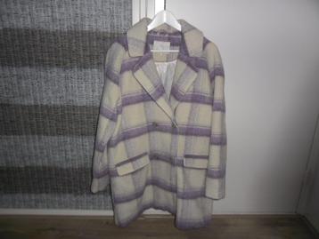 NUMPH Lila Witte Winterjas Maat 40 beschikbaar voor biedingen