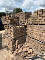 Hardgebakken klinkers plat keiformaat ongeveer 45 meter, Tuin en Terras, Ophalen, Gebruikt, 10 m² of meer, Klinkers