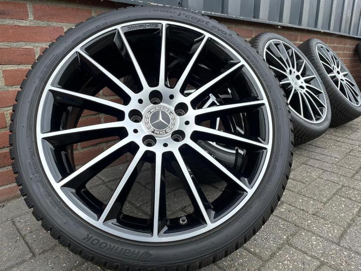 19 Inch Orginele Mercedes A-Klasse CLA B Winterset AMG TPMS, Auto-onderdelen, Banden en Velgen, Banden en Velgen, Winterbanden