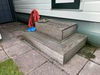 Ingangstrappen Trapje Sta Caravan Chalet van Bankirai hout, Ophalen