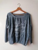 Longsleeve blauw wijd met smalle mouwen, maat M, Maat 38/40 (M), Blauw, Ophalen of Verzenden, Lange mouw