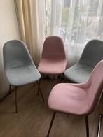 Eetkamerstoelen, Huis en Inrichting, Stoelen, Ophalen, Blauw, Zo goed als nieuw, Vier