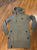 Naketano lange Grijze Hoodie - Maat XL valt als M/L, Maat 42/44 (L), Ophalen of Verzenden, Zo goed als nieuw, Grijs