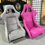 NRG Prisma Wonda Alcantara Roze Fuchsia Kuipstoel Sportstoel, Auto diversen, Tuning en Styling, Ophalen of Verzenden