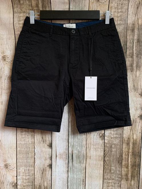 Scotch & Soda zwart chino short (Maat 28) NIEUW!!, Kleding | Heren, Broeken en Pantalons, Nieuw, Maat 46 (S) of kleiner, Zwart