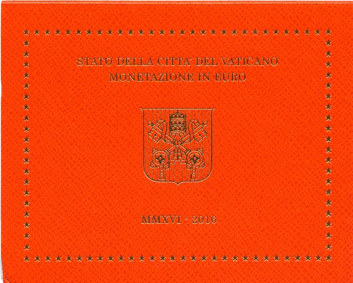 BU set Vaticaan 2016 Blister - 1 cent t/m 2 euro, Postzegels en Munten, Munten | Europa | Euromunten, Setje, Overige waardes, Vaticaanstad