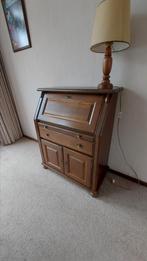 Eiken bureau kast, Huis en Inrichting, Ophalen, Gebruikt, Met deur(en), 100 tot 150 cm