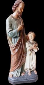 groot heiligenbeeld "Jozef met kindje Jezus", Antiek en Kunst, Antiek | Religie, Ophalen