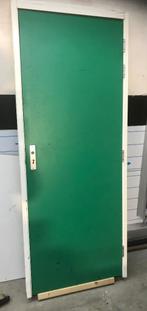 Massieve HPL deur met kozijn 77,5x208, Doe-het-zelf en Verbouw, Deuren en Horren, Gebruikt, Minder dan 80 cm, Binnendeur, 200 tot 215 cm