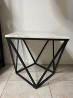 Bijzettafel Malibu marmer/zwart, 45 tot 60 cm, Minder dan 55 cm, Gebruikt, Metaal of Aluminium