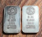 2 x Argor 50 gram .999 zilverbaren, Postzegels en Munten, Ophalen of Verzenden, Zilver