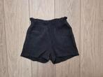 Mousseline short korte broek zwart mt 98/104, Ophalen of Verzenden, Zo goed als nieuw, Meisje, Broek