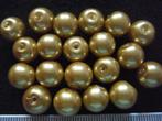 20 glas parels 10mm. oranje geel, Ophalen of Verzenden, Nieuw, Kraal