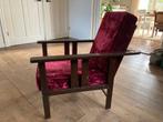 Elegante vintage rookstoel - Verstelbaar, Huis en Inrichting, Fauteuils, Ophalen, Hout, Gebruikt, 75 tot 100 cm